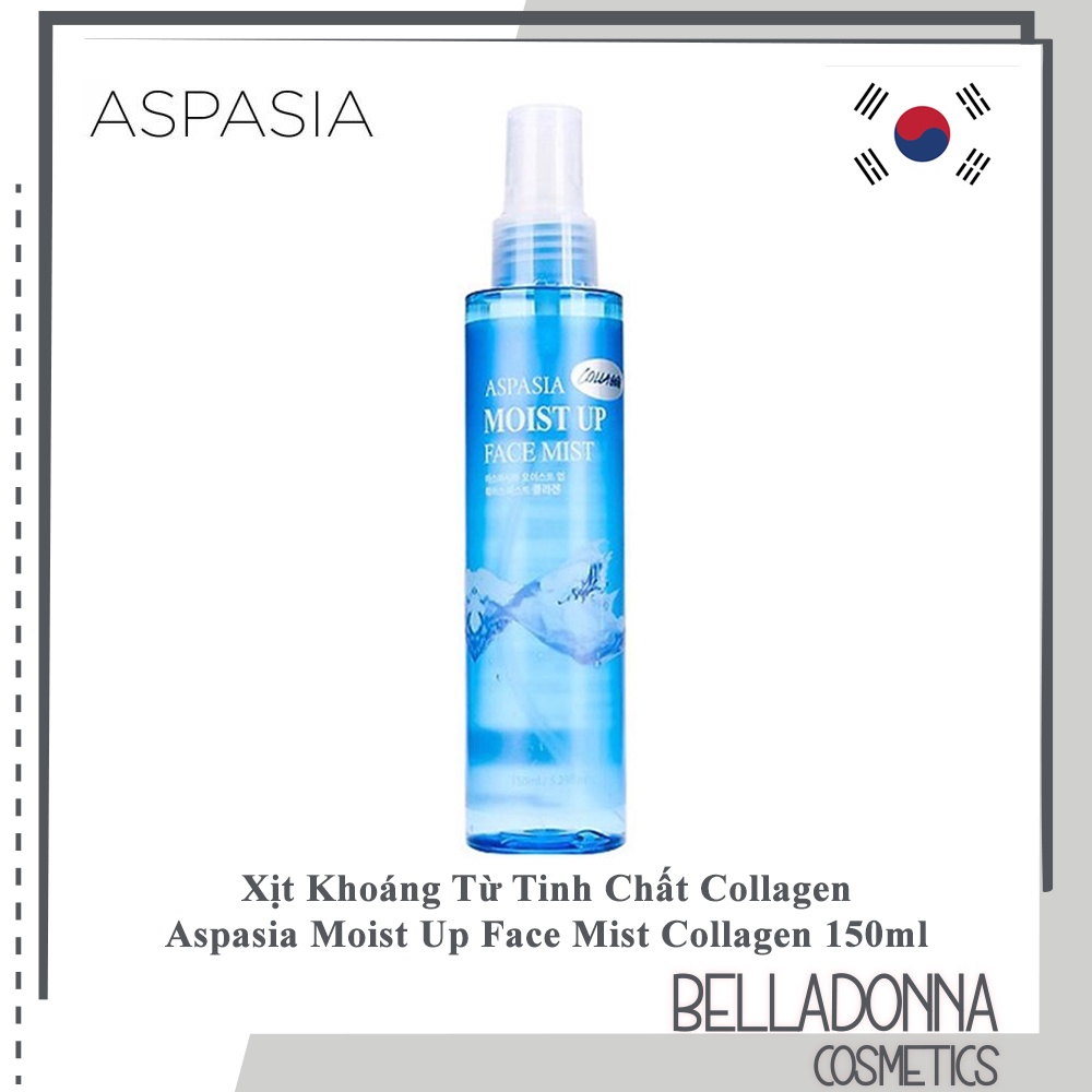 [4 Loại] Xịt Khoáng Aspasia Moist Up Face Mist 150ml