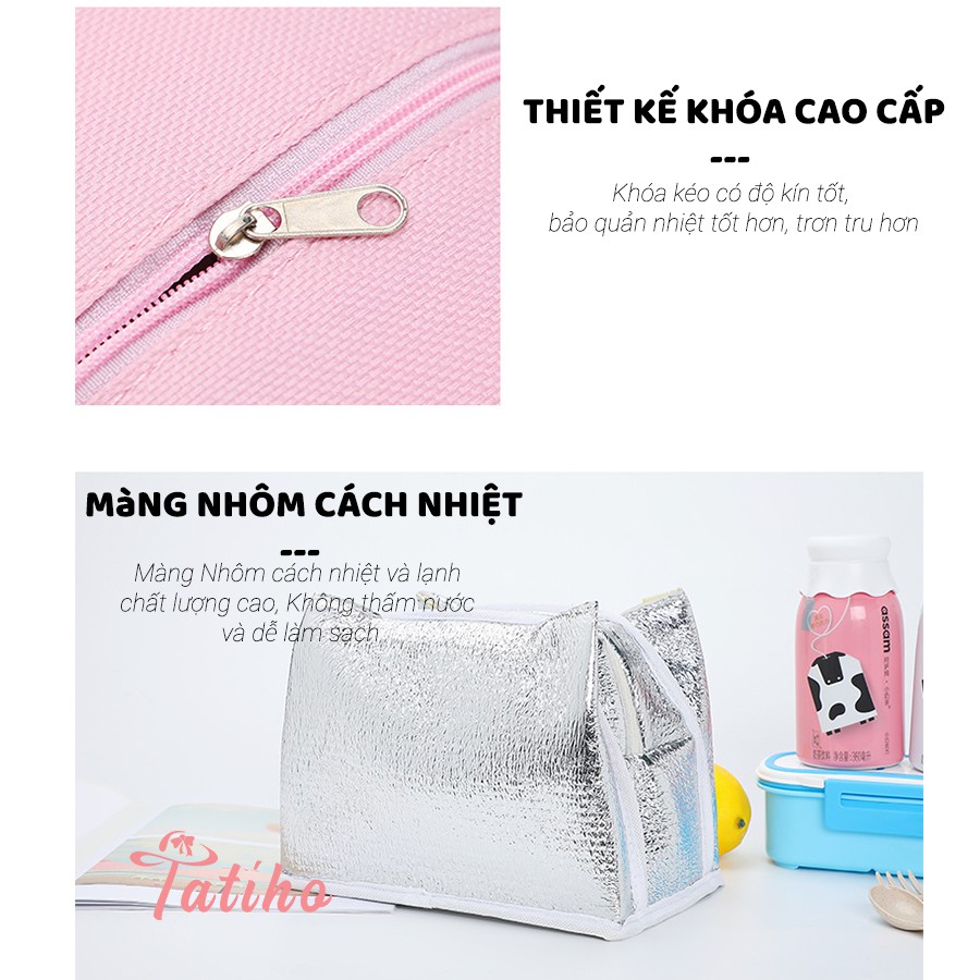 [Hàng Xịn, Giá Tốt] Túi Giữ Nhiệt Đựng Cơm Chống Nước Cao Cấp Vải Oxford 600D 22x15x17cm - Lunch Bag - Mã TG002