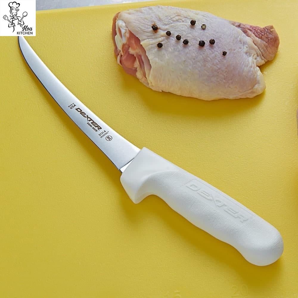 Dao Lọc Thịt Phi Lê Cá Róc Xương Chất Lượng Cao Cấp Lưỡi Cong Dài 152 mm Dexter Russell USA