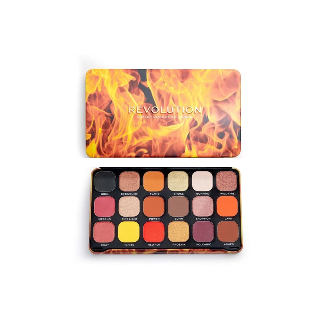 Bảng phấn mắt Revolution Makeup Forever Flawless Decadent và Fire 18 ô