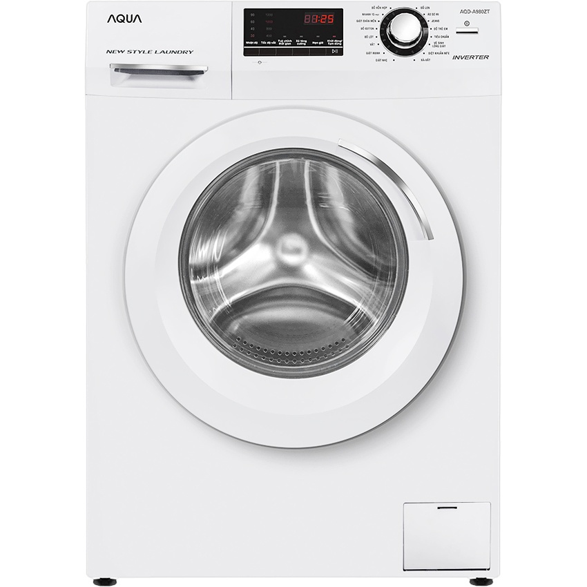 MÁY GiẶT AQUA 9.8KG AQD-D980AZT(W) Giặt nhanh 15 phút,Vệ sinh lồng giặt - giao hàng miễn phí HCM