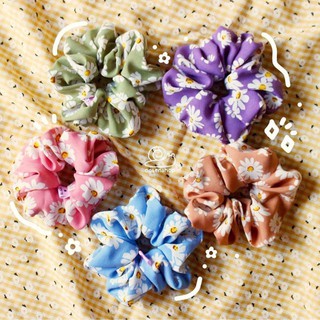 Ốc Sên Shop - Scrunchie hoa cúc mềm