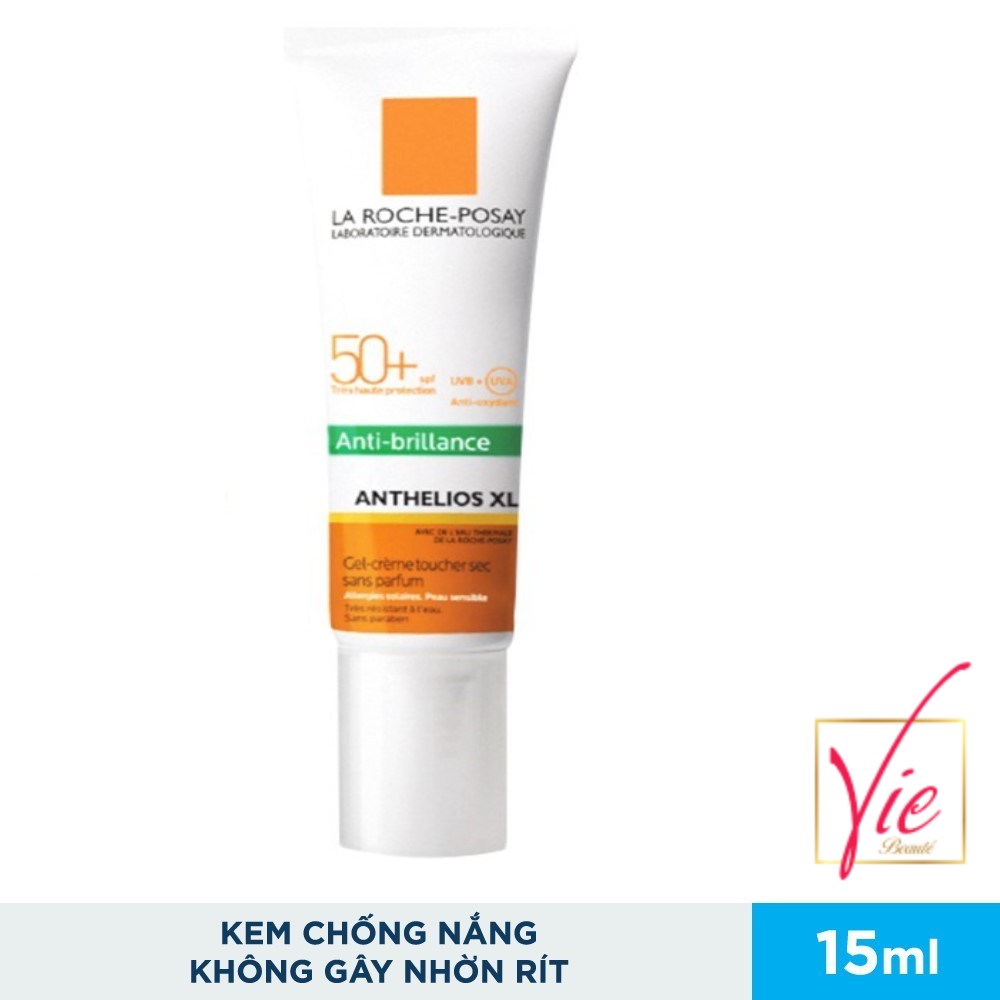 Kem Chống Nắng La Roche Posay Anthelios XL Dry Touch Gel-Cream SPF 50+ UVB, UVA không màu, kiểm soát dầu 15ml