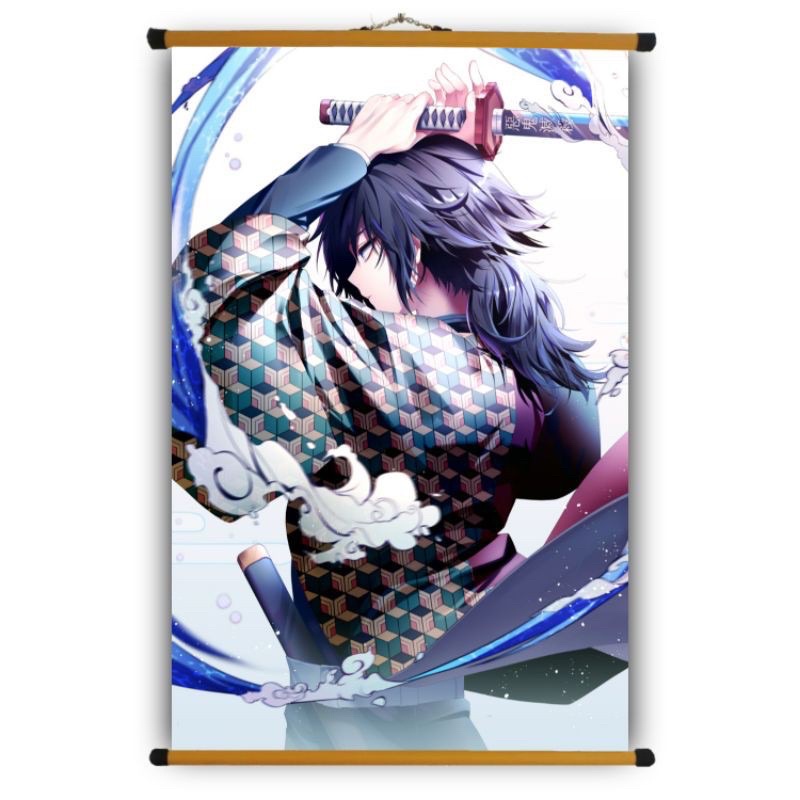 Poster Vải Anime Kimetsu No Yaiba Tomioka Giyuu