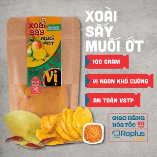 Xoài sấy muối ớt Vị chua cay ăn ngon miệng túi giấy 100g