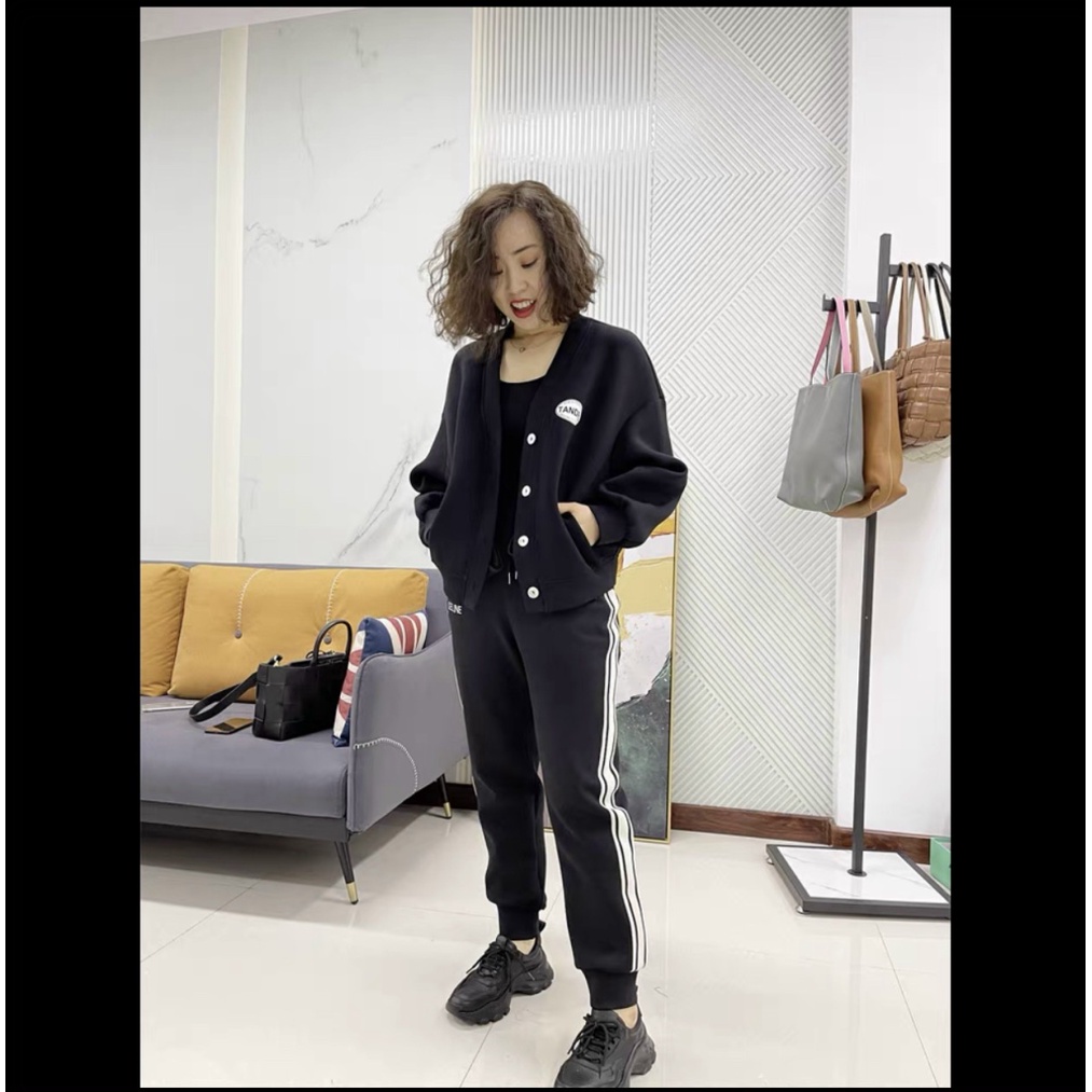 Áo Khoác Cadigan Nữ Tay Phồng Chất Nỉ 1 Lớp Logo Thêu Form Rộng Che Nắng Mặc Đẹp [NEW UNISEX]