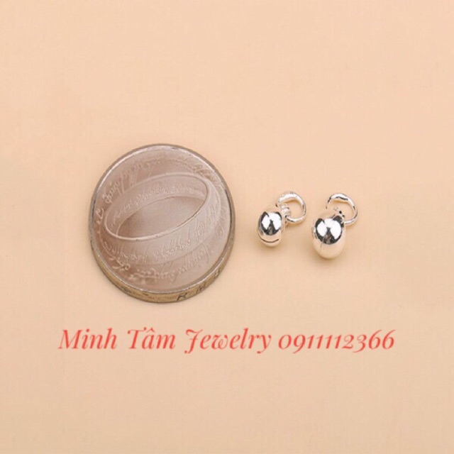 Charm chuông bạc treo