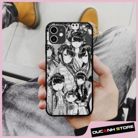 Ốp Lưng iPhone hình Komi Nữ Thần Im Lặng collage art pop art đen  cho các dòng SAMSUNG PAP20211071