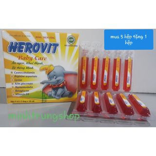 Herovit Baby care Plus siro giúp bé ăn ngon