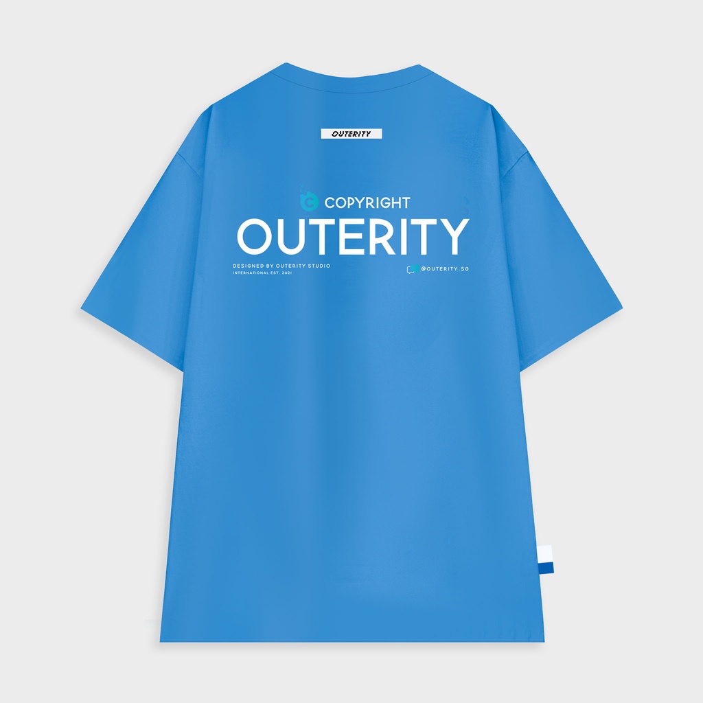 Áo thun Outerity Bazic Tee v2.0 / màu DodgerBlue ORP157