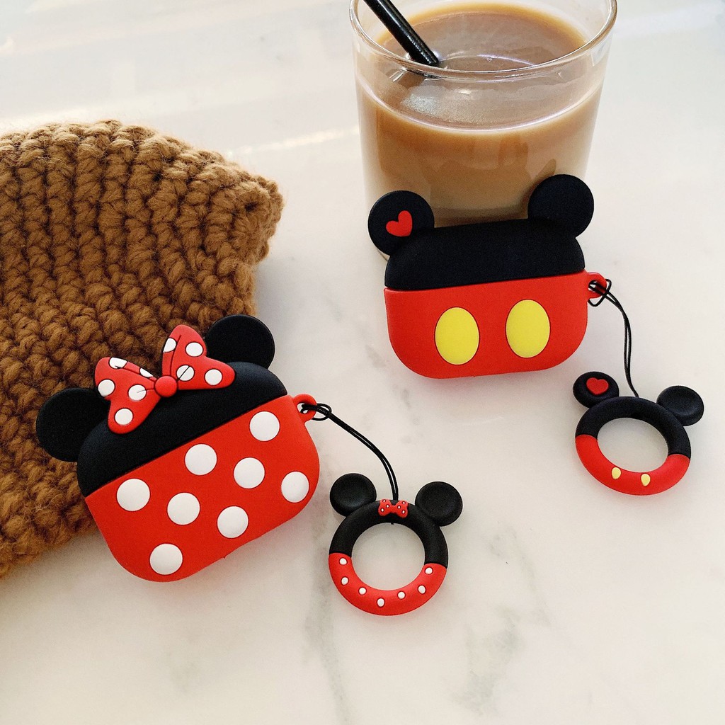 Ốp Airpods Mickey Minnie cho AirPods 1/2/Pro - airpod case