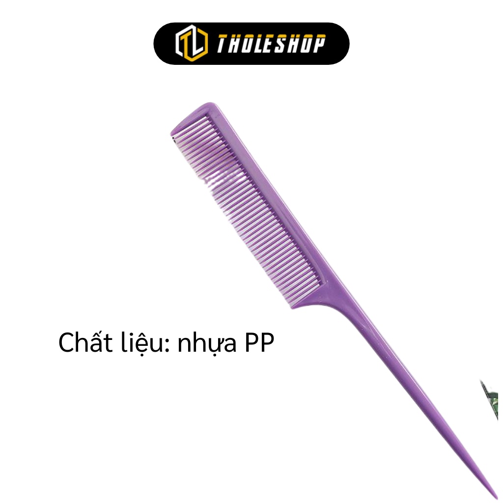 Lược Nhựa Đuôi Nhọn - Lược Rẽ Ngôi Đầu Nhọn Nhiều Màu 8654