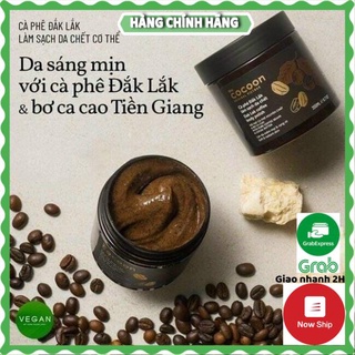 HÀNG HOT Tẩy tế bào da chết Cà phê Cocoon Dak Lak dành cho da cơ thể body