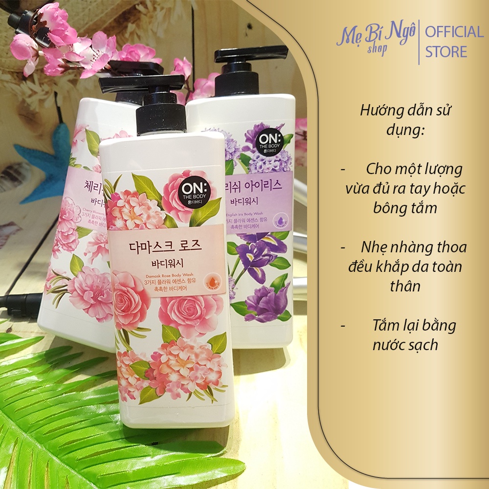 Sữa tắm nước hoa ON The Body Body Wash 900ml - Cam kết hàng chính hãng