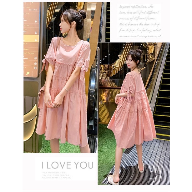 Váy đầm bầu phom xuông rộng đẹp hàng quảng châu