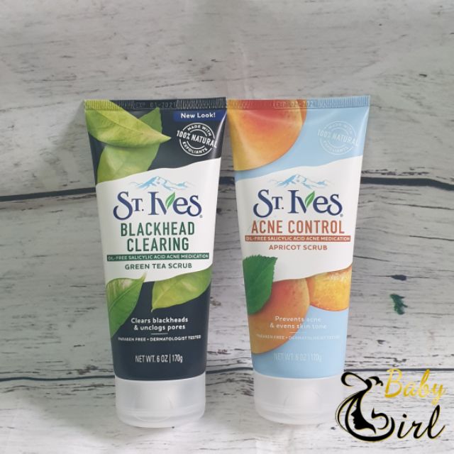 [Bill Mỹ] Sữa Rửa Mặt Sạch Mụn Đầu Đen ST.IVES 170g