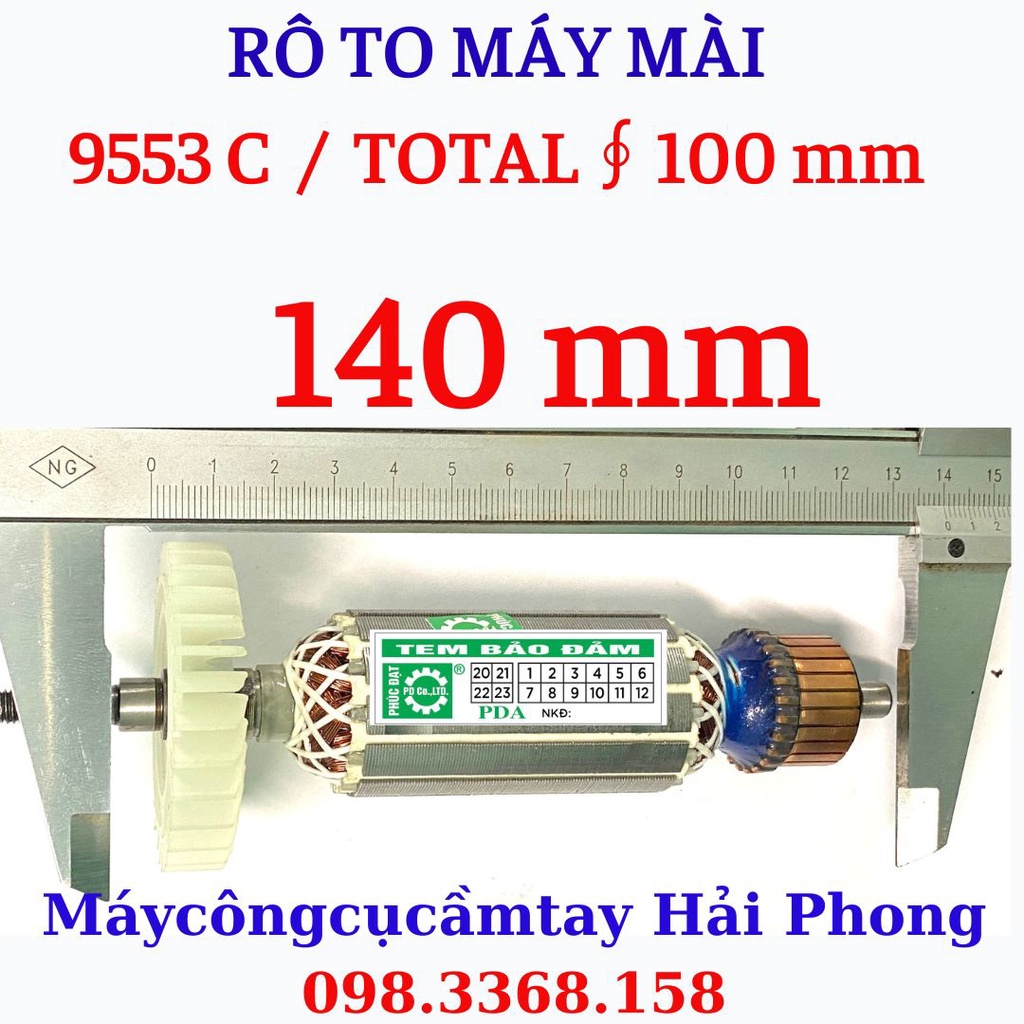 RÔ TO máy mài TOTAL Ф100 ~ GEOX Ф100 ... § Mod. 9553 C Ф32 mm