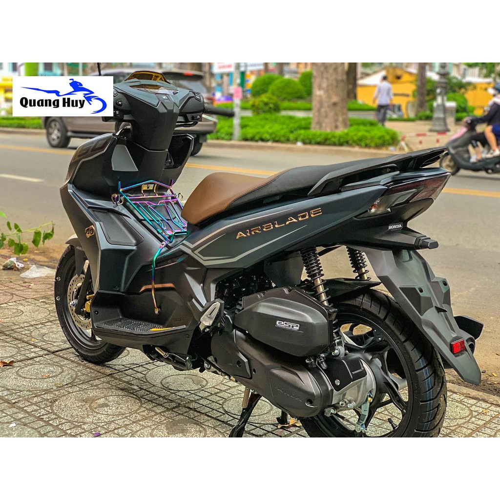 Tem trùm air blade đen xám đời 2020, độ team trùm ab dán phủ dàn áo xe xám đen rẻ đẹp