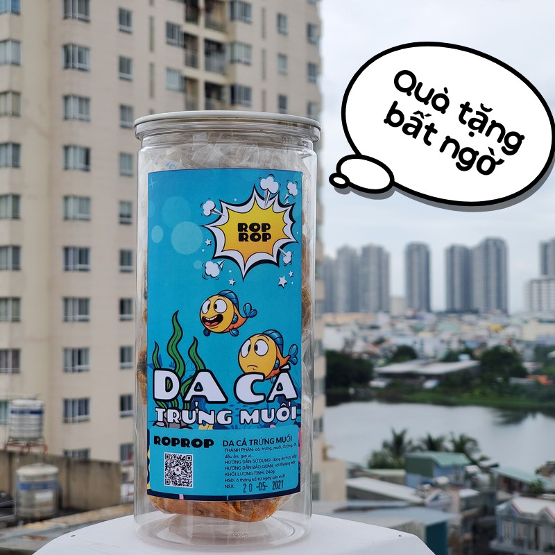 Da Cá Trứng Muối Sấy Giòn Roprop Hũ Pet 250g | BigBuy360 - bigbuy360.vn