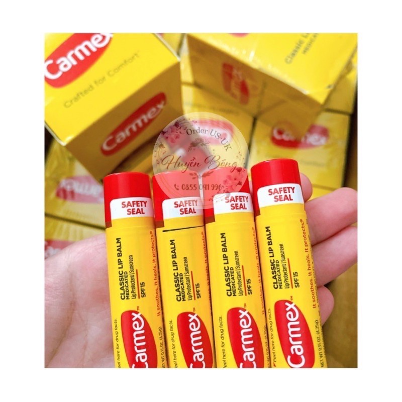Son dương Carmex thỏi Original 4.25gr SPF15