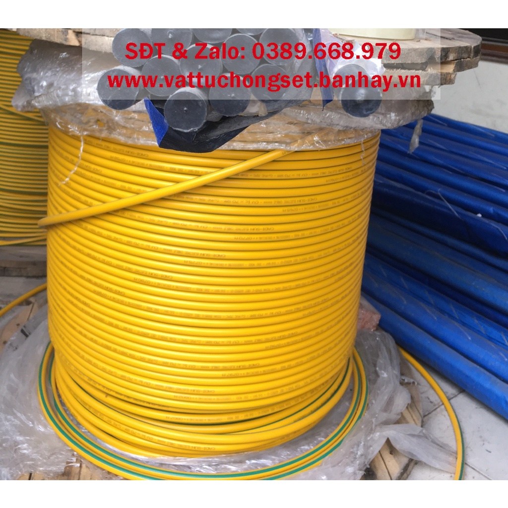 Dây tiếp địa Tân Phú M50, thiết diện 1x50mm2, cáp thoát sét