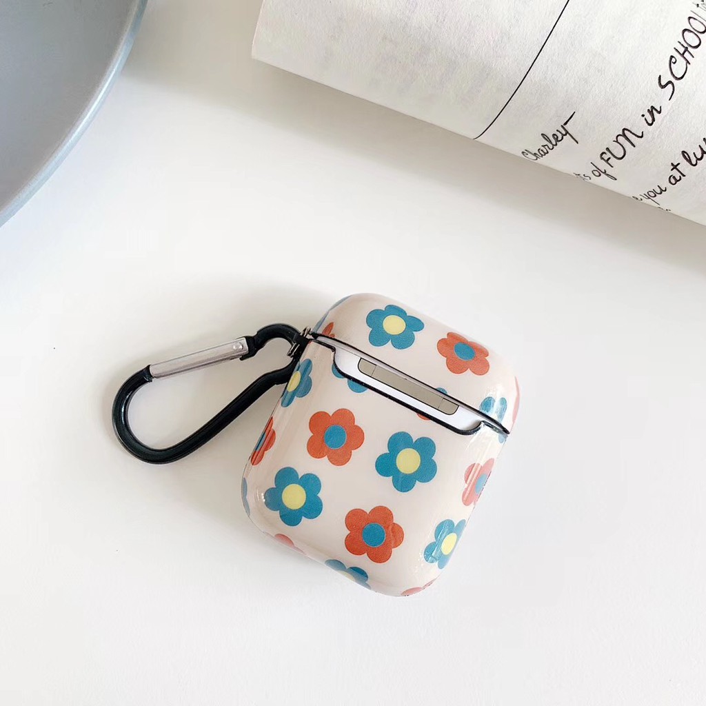 Casing AirPod Charging Headphone Case Full Flower Ins style Pattern AirPods Case For AirPods 1 and AirPod 2