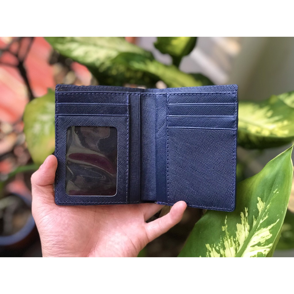 Ví Da Nam Cosmos Bóp Nhập Khẩu Cao Cấp Chống Thấm Nước Unisex Nam Nữ Chính Hãng Sanagor | Saffiano