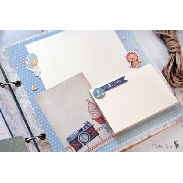 Album Handmade Scrapbook cho bé trai - Hoàng Tử Bé