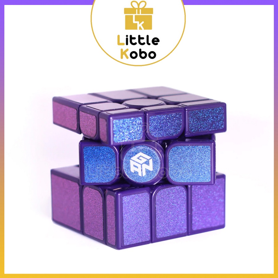 Rubik Gan Mirror Purple Bump Màu Tím Rubic Gan Biến Thể Tráng Gương Hàng Cao Cấp Có Nam Châm