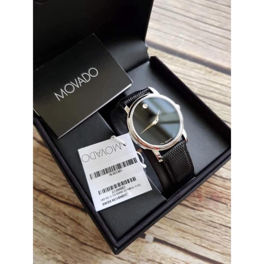 ĐỒNG HỒ NỮ MOVADO MUSEUM BLACK DIAL BLACK 2100004