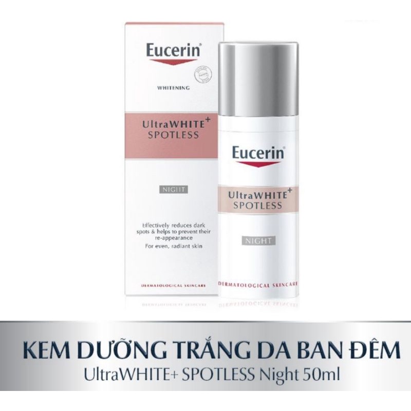 Combo Eucerin Kem Dưỡng Trắng Da Ngày và Đêm Ultrawhite+ Spotless (New)