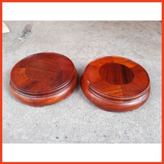 Đế không chân-Kỷ tròn-Chân để bát hương tròn gỗ hương cao cấp x6cm