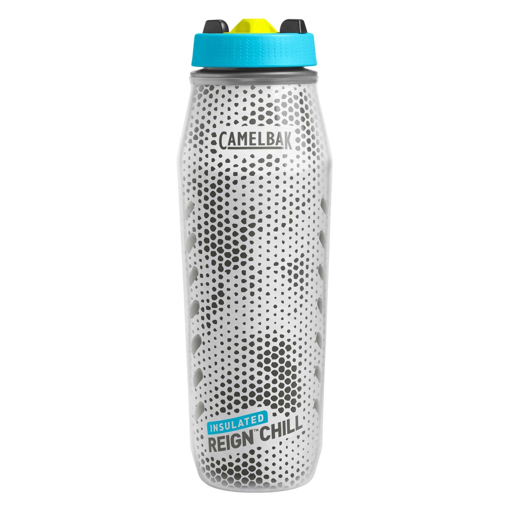 [CHÍNH HÃNG] Bình Nước Thể Thao Đa Chức Năng Cách Nhiệt Camelbak Reign Chill 1L (Chế độ phun mưa làm mát) - Đen Xanh