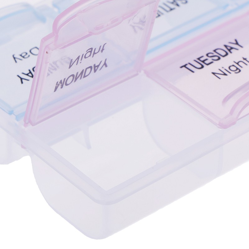 HL (Hàng Mới Về) 1 Hộp Đựng Thuốc 7 Ngày Trong Tuần Tiện Dụng