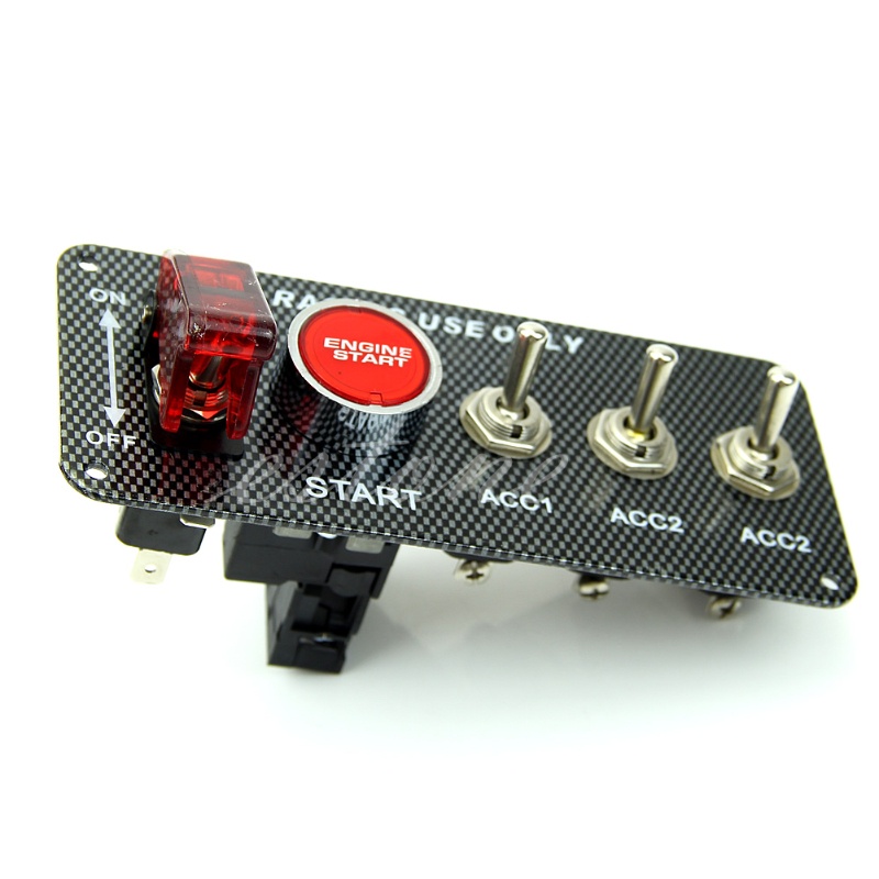 Bảng Công Tắc Đánh Lửa 12V Có Đèn LED Cho Xe Hơi