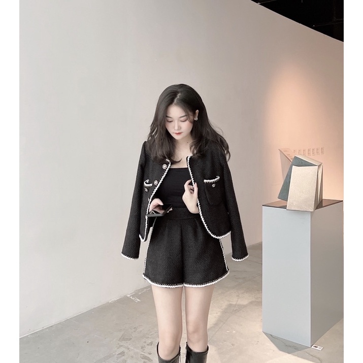 Set dạ Tracy tweed set