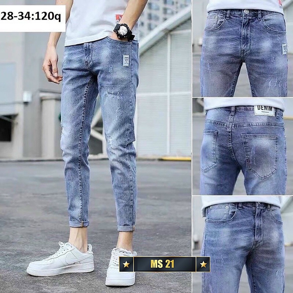 Quần jean nam nam co giãn, quần bò nam nhiều màu thời trang anhkhoi68_shop ms21