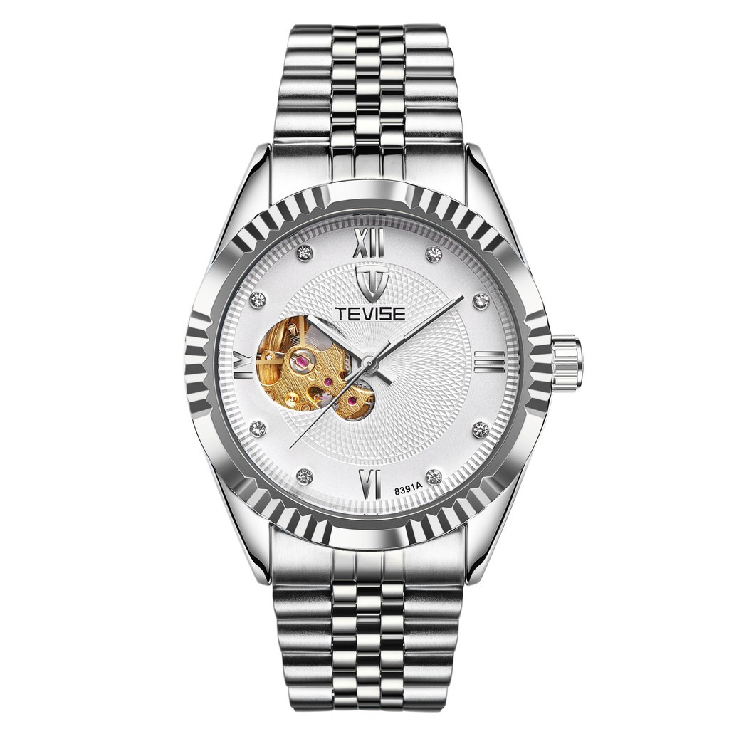 ĐỒNG HỒ NAM TEVISE 8391A DÂY THÉP CAO CẤP, ĐỒNG HỒ CƠ, THỜI TRANG MANG ĐẾN ĐẲNG CẤP Bán lẻ giá sỉ