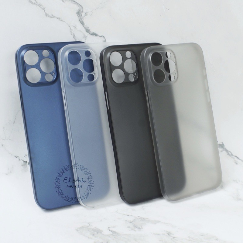 Ốp nhám siêu mỏng 0.3mm cho iPhone 12/13 Pro Max / 12/13 Pro / 12/13 / 12/13 mini, chống ố vàng, chống bám vân tay