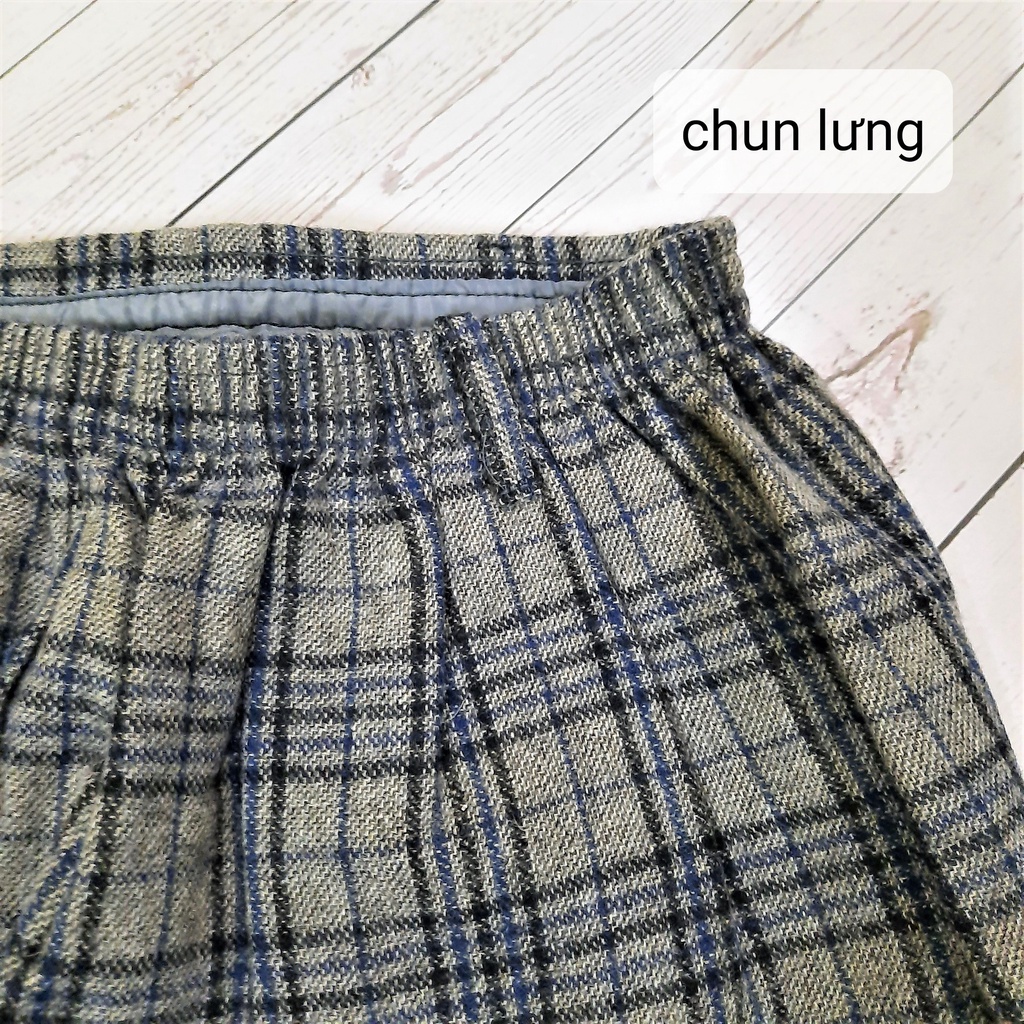 Chân váy dạ kẻ học sinh Nhật  - Thanh lý cá nhân chân váy dạ học sinh ulzzang -Kẻ2-CVD