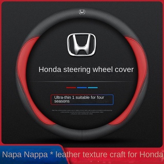  Vỏ Bọc Vô Lăng Bằng Da Cao Cấp Cho Xe Hơi Honda ACCORD CIVIC CRV Wind VEZEL XRV AVANCIER CITY CRIDER 