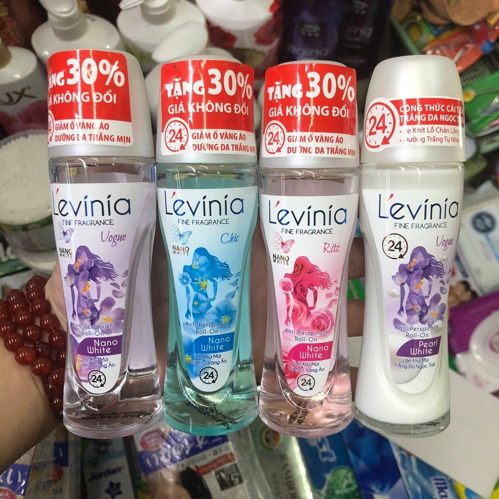 Lăn khử mùi trắng da ngọc trai L'evinia (Levinia) 65g | BigBuy360 - bigbuy360.vn
