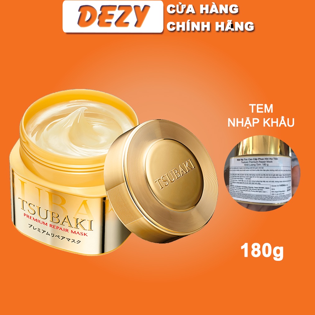 Ủ Tóc Tsubaki Cao Cấp Phục Hồi Tóc Hư Tổn Mặt Nạ Tóc Nhật Premium Repair Mask Ngăn Tóc Gãy Rụng Dưỡng Tóc Shiseido Dezy