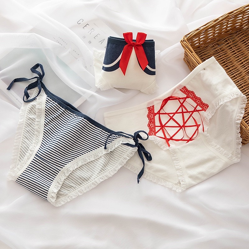 Quần Lót Nữ Cotton Cao Cấp Nâng Mông Thông Hơi Hoạ Tiết Dễ Thương 8012