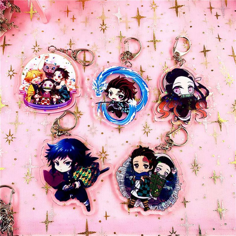 Móc khóa hình nhân vật phim hoạt hình &quot; kimetsu No yaiba &quot; dễ thương