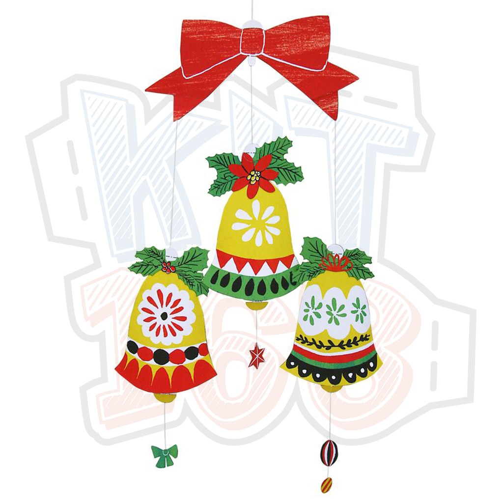 Mô hình giấy Giáng Sinh Noel String Decoration - Bell