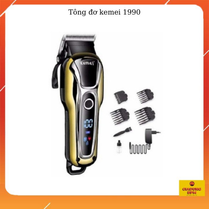 [Xịn Bao chất] Tông đơ cắt tóc chuyên nghiêp Kemei Km 809A- Kemei 1990