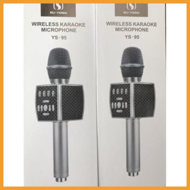 [ GIÁ GỐC ] Mic không dây Karaoke Bluetooth  YS-95 Tích Hợp Loa Bass Không Dây Dùng Hát Tại Nhà Hoặc Livetream