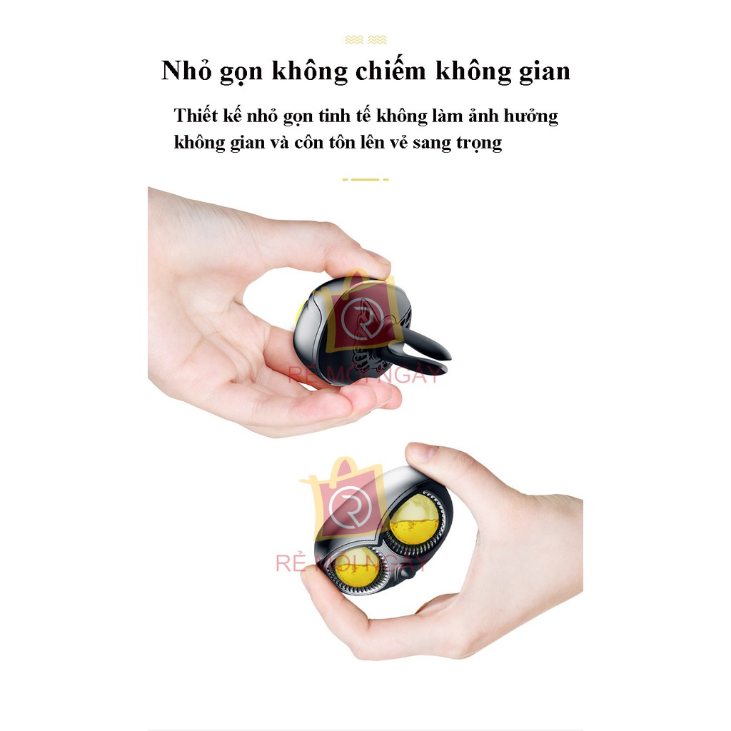 Nước hoa để cài cửa gió xe hơi, ô tô hình đầu cú độc đáo và sang trọng
