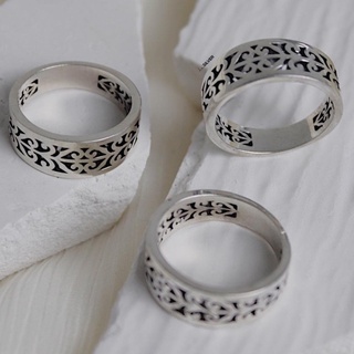 Nhẫn Bạc Hoạ Tiết
